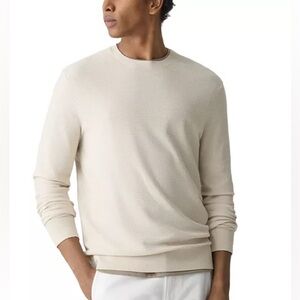 Theory Cream Crewneck Sweater
